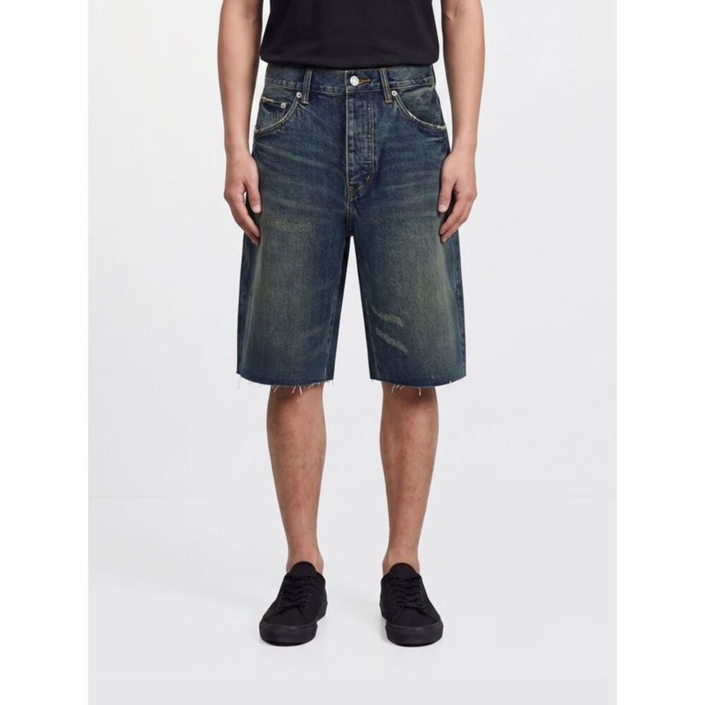 Purple Shorts Men Blue